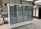 R290 Self Contained Insulated White Merchandiser Freezer With Swing Glass Door